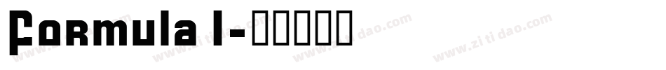 Formula 1字体转换
